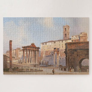 The Ancient Roman Forum (by Ippolito Caffi) Jigsaw Puzzle