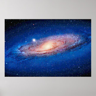 The Andromeda Galaxy for NES, Pixel Art Poster