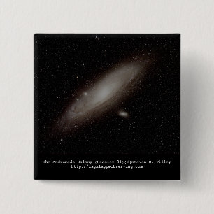 The Andromeda Galaxy (M31) 2 Inch Square Button