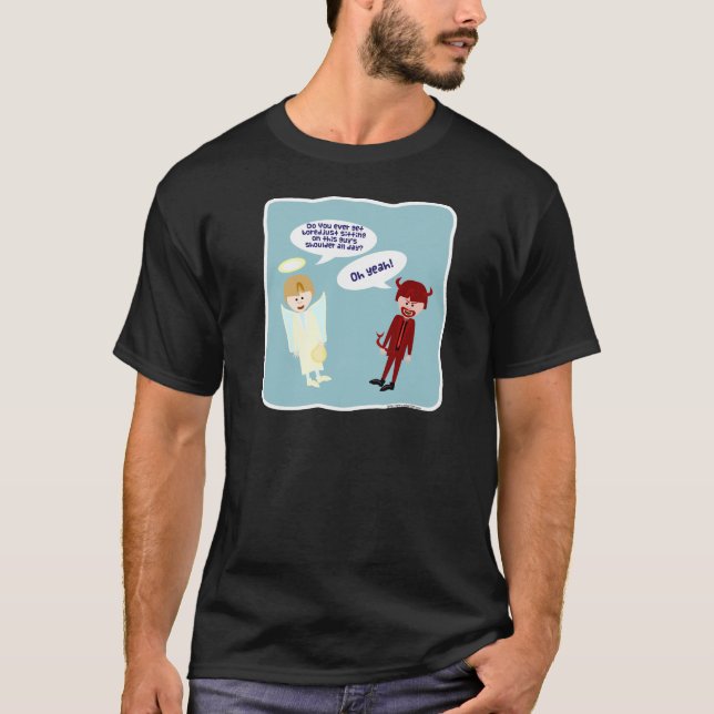 The Angel and Devil on my Shoulder T-Shirt (Front)