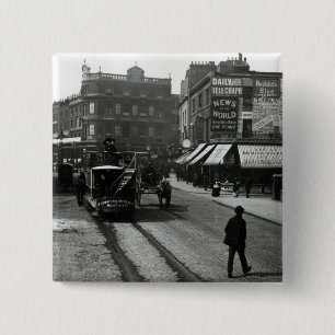 The Angel, Islington, London, c.1890 2 Inch Square Button
