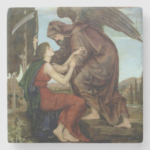 The Angel of Death (Compassion at the End of Life) Stone Coaster