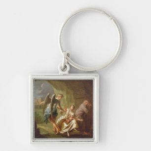 The Angel of Mercy, c.1746 (oil on canvas) Keychain