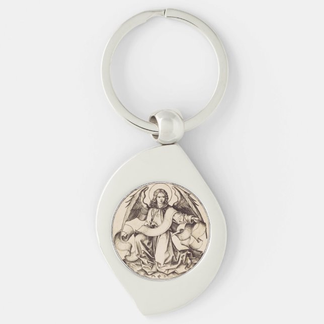 The Angel of Saint Matthew - Fine Art Symbol  Keychain (Front)