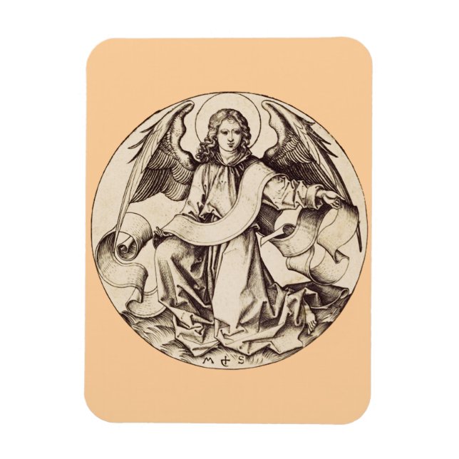 The Angel of Saint Matthew - Fine Art Symbol  Magnet (Vertical)