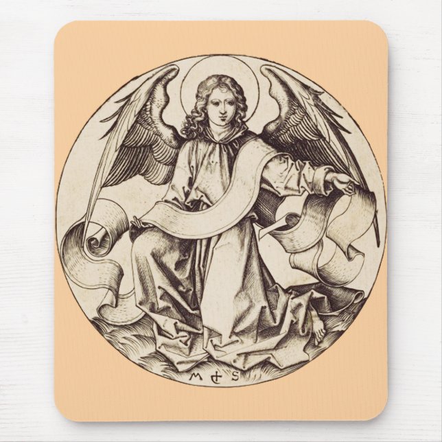 The Angel of Saint Matthew - Fine Art Symbol  Mouse Pad (Front)