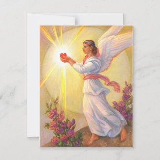 The Angel Of Saint Valentine Holiday Card