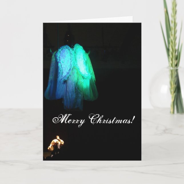 The Angel Visits Mary, Christmas Holiday Card (Front)