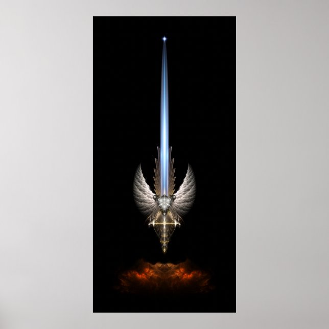 The Angel Wing Sword Of Arkledious Sp Black Poster (Front)