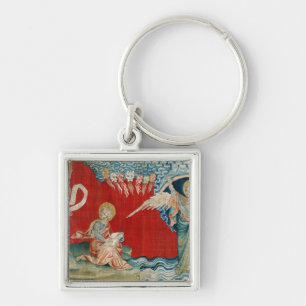 The Angel with an Open Book Keychain