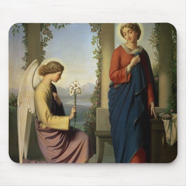 The Angelic Salutation, or The Annunciation, 1860 Mouse Pad (Front)