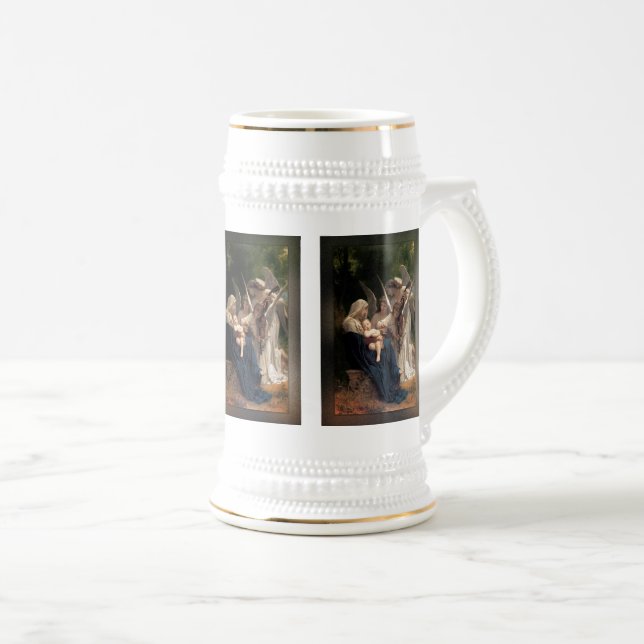 The Angels by William Adolphe Bouguereau Beer Stein (Front Right)