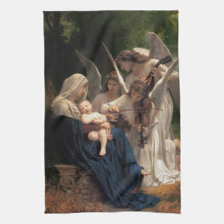 The Angels by William Adolphe Bouguereau Kitchen Towel