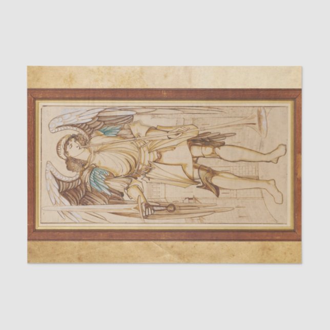 The Angels of the Hierarchy Archangel, Burne Jones Tissue Paper (Front)