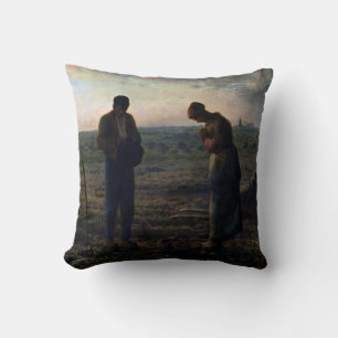 The Angelus, Jean-Francois Millet, 1857-1859 Throw Pillow