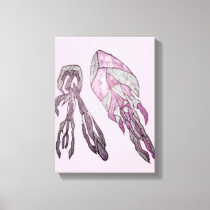 The Angled Veil Abstract Texture Art Canvas Print