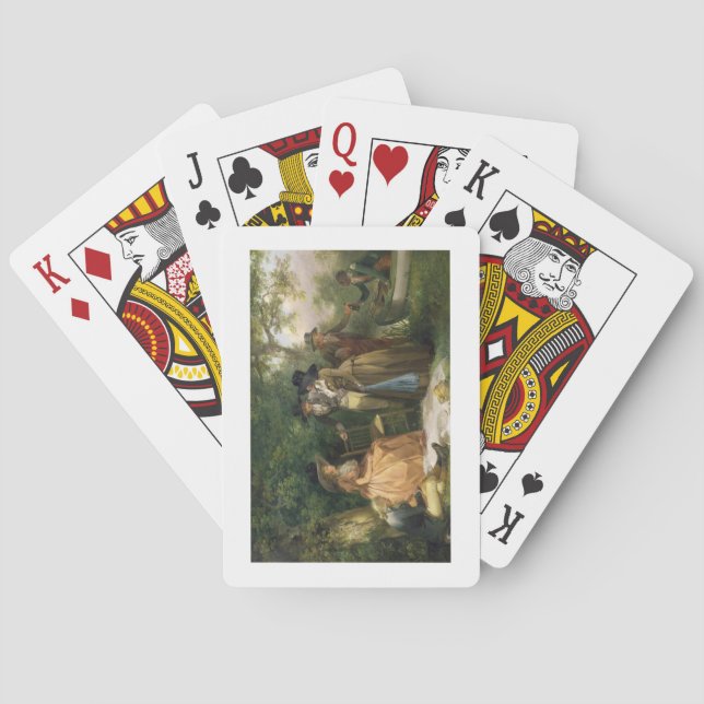 The Angler's Repast (oil on canvas) Playing Cards (Back)