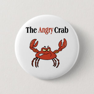 The Angry Crab 2 Inch Round Button