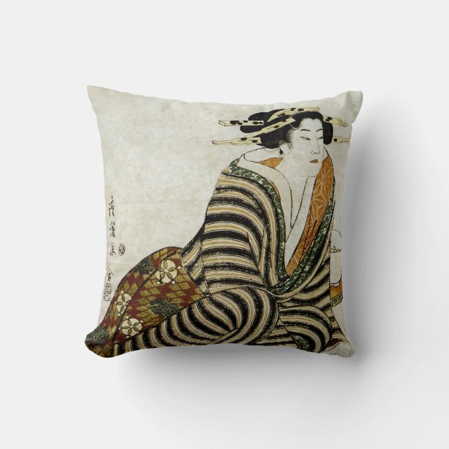 The Angry Drinker Throw Pillow (Front)