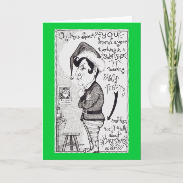 The Angry Elf Holiday Card (Front)