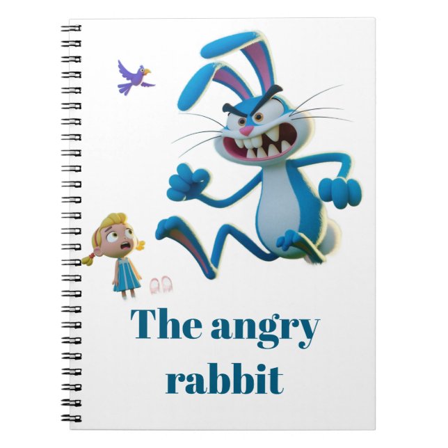 The angry rabbit  notebook (Front)