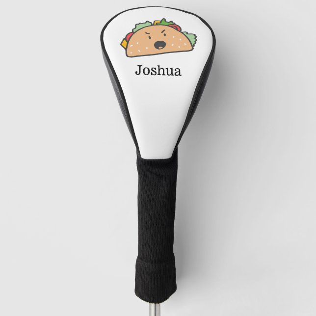 The Angry Taco Personalized Golf Head Cover (Front)