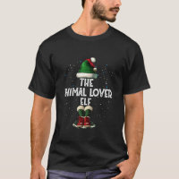 The Animal Lover Elf Matching Family Christmas Elf