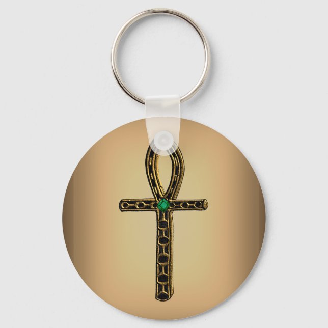 The Ankh (gold) Keychain (Front)
