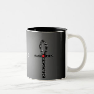 The Ankh (Silver) Two-Tone Coffee Mug