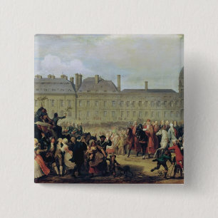 The Announcement of the signing of the Treaty 2 Inch Square Button
