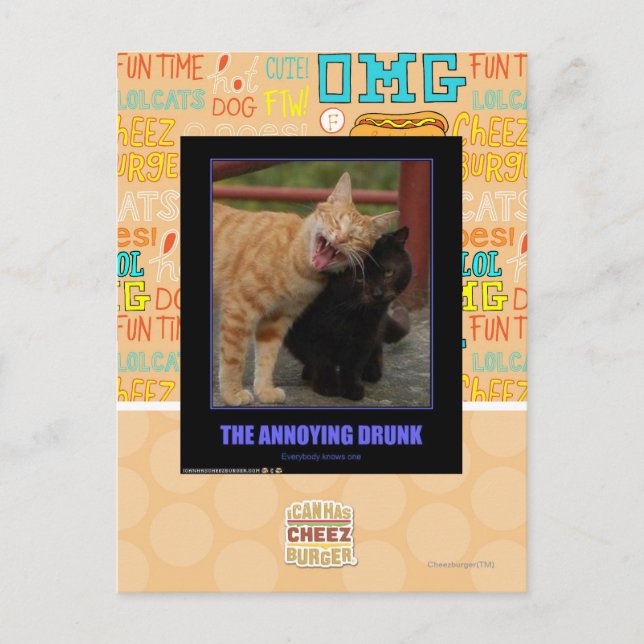 The Annoying Drunk Postcard (Front)