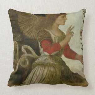 The Annunciating Angel Gabriel Throw Pillow