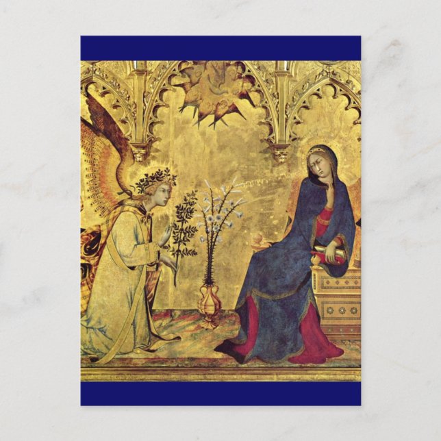 The Annunciation 13th century Postcard (Front)