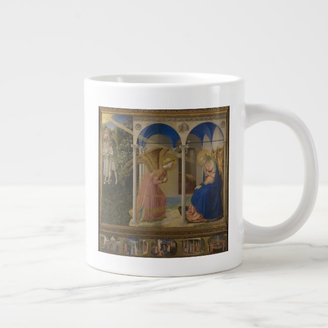 The Annunciation, 1425-8 Large Coffee Mug (Right)