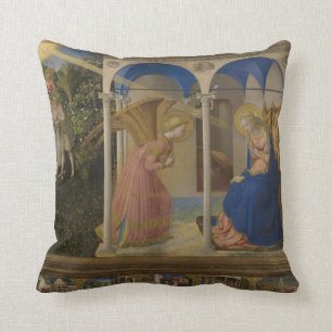 The Annunciation, 1425-8 Throw Pillow