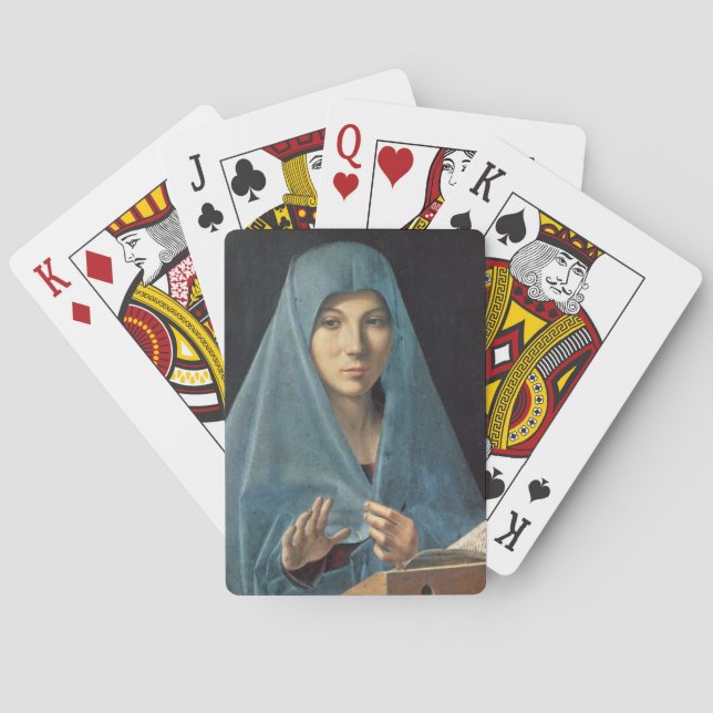 The Annunciation, 1474-75 (oil on panel) Playing Cards (Back)