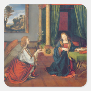 The Annunciation, 1506 Square Sticker