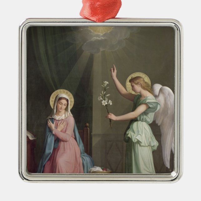 The Annunciation, 1859 Metal Ornament (Front)