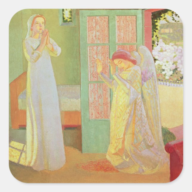 The Annunciation, 1913 Square Sticker (Front)