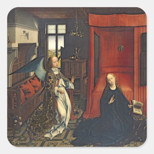 The Annunciation 3 Square Sticker (Front)