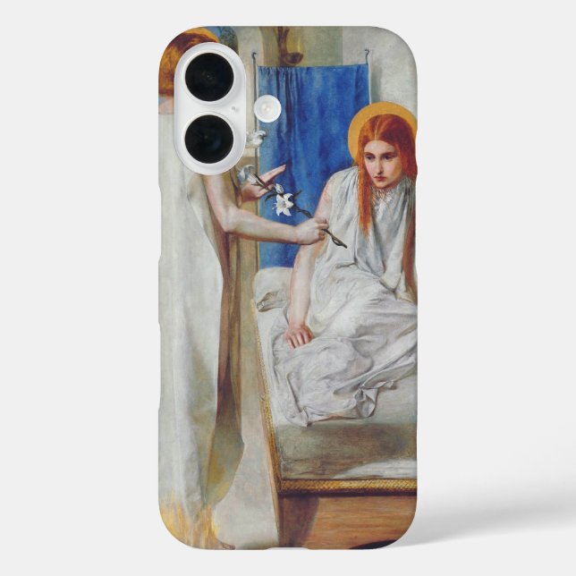 The Annunciation by Dante Gabriel Rossetti Case-Mate iPhone Case (Back)