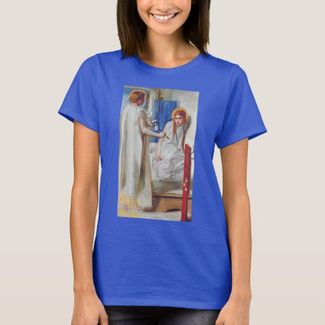 The Annunciation by Dante Gabriel Rossetti T-Shirt (Front)