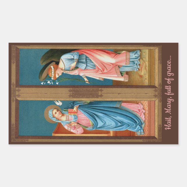 The Annunciation by F. Lippi (M 038) Sticker (Front)