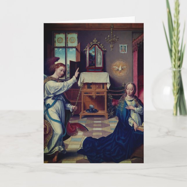 The Annunciation by Joos van Cleve: Blank Card (Front)