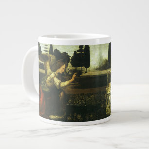 The Annunciation by Leonardo da Vinci Large Coffee Mug