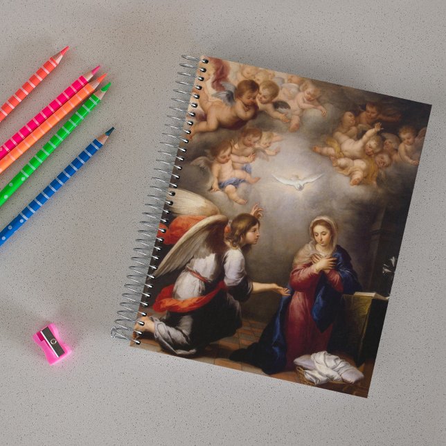  The Annunciation by Murillo (detail) Notebook (Creator Uploaded)