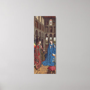 The Annunciation, c. 1434- 36 (oil on canvas) Canvas Print