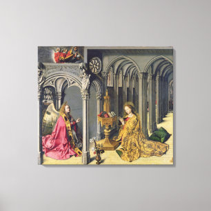 The Annunciation, c.1445 Canvas Print