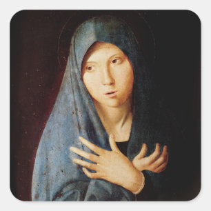 The Annunciation, c.1473-74 Square Sticker