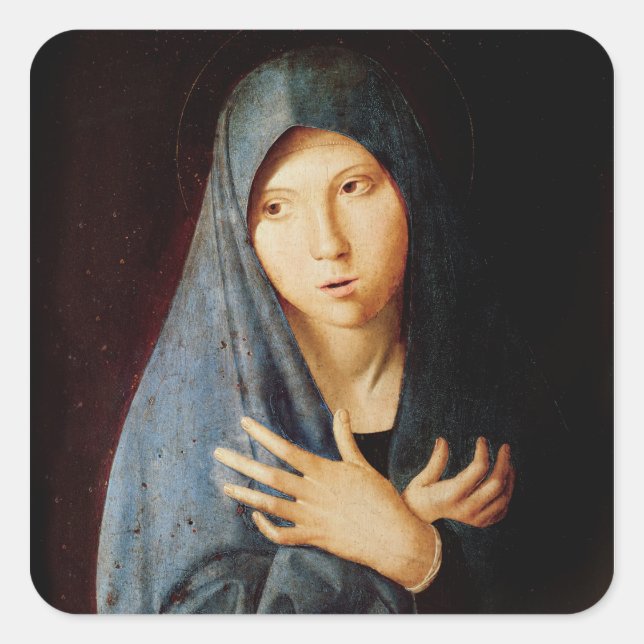 The Annunciation, c.1473-74 Square Sticker (Front)